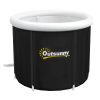 Outsunny Cold Plunge Tub, Portable Ice Bath with Thermo Lid for Athletes' Recovery, Black