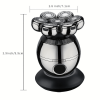 Detachable Head Shavers, LARGNER 5 in 1 Electric Razor IPX7 Waterproof for Bald Men