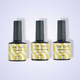 SheSlay Trio Coat Function Gel | UV Soak-Off Nail Prep, Top Coat & Reinforcement – 7.5ml