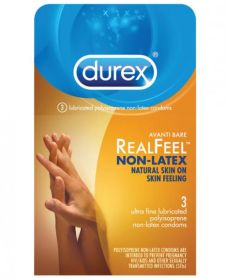 Durex Avanti Real Feel Non-Latex Condoms 3 Pack
