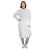 Hospital Disposable Gowns with Sleeves X-Large, Pack of 50 White Medical Isolation Gowns Disposable 45"