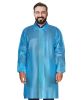 Disposable Lab Coats for Adults Large 40" Long, Pack of 40 Blue Medical PPE Coat 40 GSM, Waterproof Lab Coat with Cuffs and Snaps