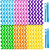 30 Pcs Heatless Hair Curlers Wave Curls Styling Kit with 2 Pcs Styling Hooks, No Heat Hair Curlers for Women Girls (6 Colors, 45 cm/17.71 inch)