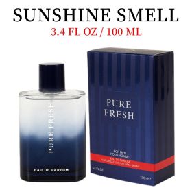 3.4 Oz Men's Eau De Toilette - Men's Cologne - Woody & Fresh Masculine Scent - With Bergamot, Artemisia, and Pink Pepper-Smell Fresh All Day