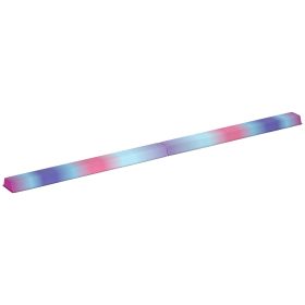 7.7ft Folding Balance Beam, Gymnastics Equipment with Anti-Slip Bottom for Kids Home Training, Multicolour