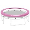 14FT Trampoline Spring Cover, Trampoline Pad Replacement, Waterproof and Tear-Resistant, All-Weather Trampoline Accessories, Pink