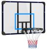 Wall Mounted Basketball Hoop, Mini Hoop with 45" x 29" Shatter Proof Backboard, Durable Rim and All-Weather Net for Indoor and Outdoor Use