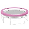 8FT Trampoline Spring Cover, Trampoline Pad Replacement, Waterproof and Tear-Resistant, All-Weather Trampoline Accessories, Pink