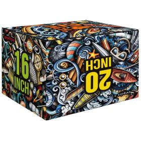 Soft Plyo Box, 3-in-1 Plyometric Box, Non-Slip Jump Box for Conditioning and Strength Training, 24" x 20" x 16"