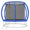 8ft Trampoline Outdoor, ASTM Certified, with Circular Base, Enclosure Net, Ladder and Curved Poles