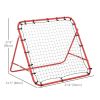 Volleyball Rebounder Net Football Training Aid Kickback Target Play Red
