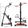Pedal Exerciser, Hand Arm Knee and Leg Exercise Machine, Height-adjustable, with LCD Display and Foot Massage Roller