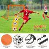 Kids Soccer Goals Set For Backyard Portable Soccer Training Equipment with Ball Pump Cones Agility Ladder Target Carry Bag For Toddler Age 3+ Outdoor