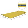 HOMCOM Floating Water Mat 10' x 5' 3-Layer Pool Float Foam Raft Thick for Swimming Lake Ocean Yellow