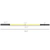 Soozier 7.2ft Weight Bar, Olympic Bar with Rotating Sleeves, Non-Slip Knurling Grip, 1500lbs Weight Capacity, Yellow