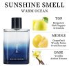 3.4 Oz Men's Eau De Toilette - Men's Cologne - Woody & Fresh Masculine Scent - With Bergamot, Artemisia, and Pink Pepper-Smell Fresh All Day