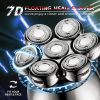Detachable Head Shavers, LARGNER 5 in 1 Electric Razor IPX7 Waterproof for Bald Men