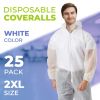 Disposable Coveralls with Hood, Boots and Zipper Front Entry