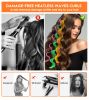 30 Pcs Heatless Hair Curlers Wave Curls Styling Kit with 2 Pcs Styling Hooks, No Heat Hair Curlers for Women Girls (6 Colors, 45 cm/17.71 inch)