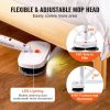 VEVOR Cordless Electric Mop, Electric Spin Mop with Water Tank, up to 40 mins Battery, LED Headlight, Dual Mop Heads