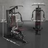 Home Gym, Multifunction Gym Equipment with 100Lbs Weight Stack for Back, Chest, Arm, Leg and Full Body Workout