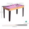 3 in 1 Multi-use Mini Games Table Tennis Billiard Pool Air Hockey Set with All Accessories