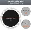 Trampoline Mat Replacement with Spring Pull Tool and 42 V-Hooks, Fits 8ft Trampoline, Using 5.5" Springs
