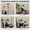Adjustable Weight Bench with Pulley System for Home Gym Full Body Workout