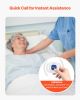 Early Alert Bed Alarm System Wireless Bed Sensor Pad with Call Button & Pager