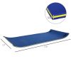 HOMCOM Large Float Water Mat 10' x 5' 3-Layer Pool Foam Thick Durable for Swimming Lake Ocean Activities Blue