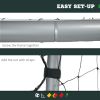 10ft x 6.5ft Soccer Goal, Soccer Net for Backyard with Ground Stakes, Quick and Simple Set Up