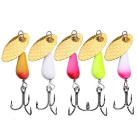 Single Hook Sequins Road Runner Bait Fishing False Lures (Type: 5.5CM-4.6G, Color: Multi-Color)