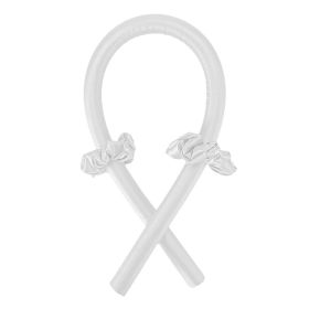 Heatless Curling Rod Headband Lazy Curler Set No Heat Spiral Pear Flower Curling Iron for Women Hair Wrap Curling Ribbon (Color: 1)