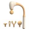 PSJMQ8 Handle arc massager EMS massage 1500 mAh, long handle fascia grab massage endurance 3h multi-contact matrix massage