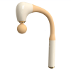 PSJMQ8 Handle arc massager EMS massage 1500 mAh, long handle fascia grab massage endurance 3h multi-contact matrix massage
