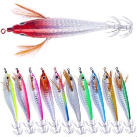 Bionic Faux Fishing Lures Set with metal Hook (Type: 10Pcs/Set, Color: Multi-Color)