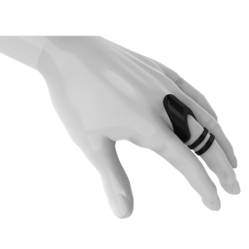 Clio- The Radiant Wearable Vibrating Ring;  Sexual Jewelry (Color: Dark Gray, size: 10)