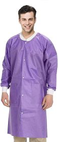 Disposable Lab Coats for Adults (material: SMS, Color: Clear)