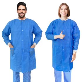 Disposable Lab Coats for Adults (material: SMS, Color: Blue)