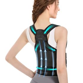 Men'S And Women'S Adjustable Back Support, Shoulder Brace, Provides Lumbar Support, Back And Waist Support, Suitable For Office, Sports (size: S)