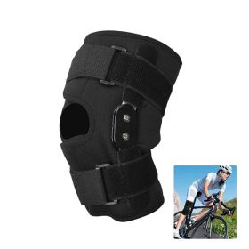 Sport Knee Brace for Running Climbing Pain Relief (Color: Black, size: XL)