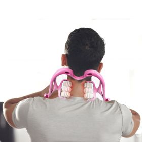 Lightweight Portable Roller Massage Device for Home (Type: Massager, Color: Pink)