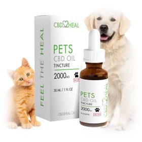 CBD Oil Tincture for Dogs (CBD2HEAL) (Dosages: 2000mg, Flavours: Bacon)