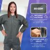 Gray Disposable Coveralls