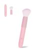 2-in-1 Massager and Makeup Brush Tool, 10 Vibration Modes Stimulator, Detachable Brush Head, Rechargeable Personal Massager, Waterproof Rinse-Friendly