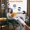 Full Body Electric Massage Mat with Heat Vibration Massage Pad Cushion Back Massage Mattress Chair Pad with Neck Massage Pillow with 10 Vibration Moto