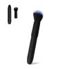 2-in-1 Massager and Makeup Brush Tool, 10 Vibration Modes Stimulator, Detachable Brush Head, Rechargeable Personal Massager, Waterproof Rinse-Friendly